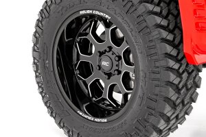 Chevrolet Blazer Wheel - Rough Country - 96 Series | One-Piece | 8-spoke - Gloss Black - '69-'94